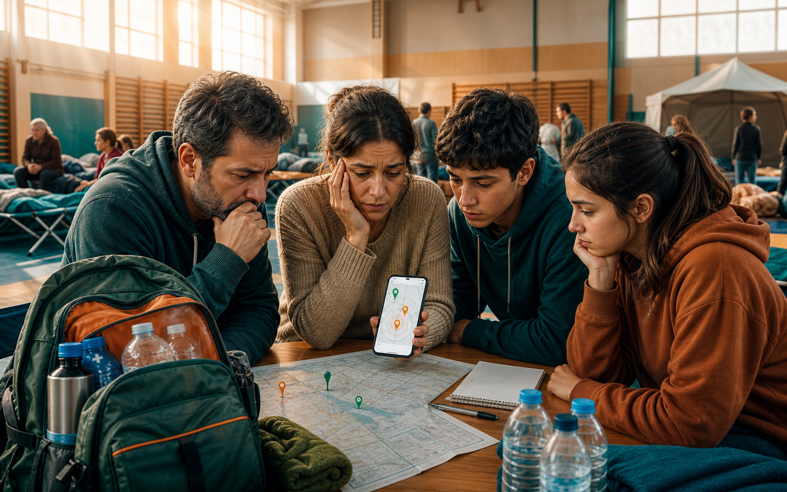 Yakınların net konuma ulaşamadığı afet senaryosunu anlatan Deprem Net görseli